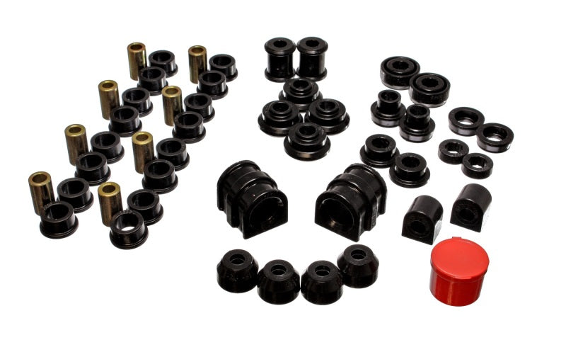 ENERGY SUSPENSION 91-02 Saturn S Series Coupe/Sedan/Wagon Black Hyper-Flex Master Bushing Set