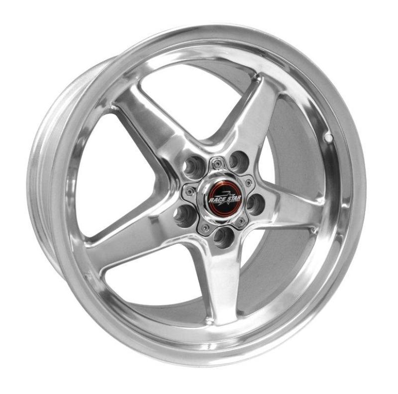 RACE STAR 92 Drag Star 17x9.50 5x4.50bc 6.88bs Direct Drill Polished Wheel