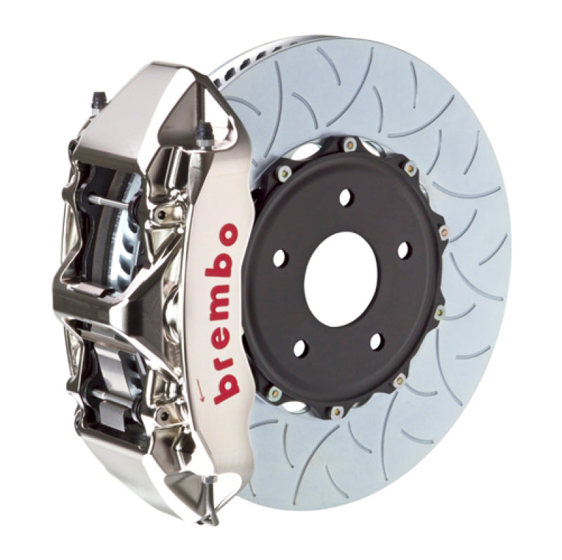 BREMBO 04-21 WRX STI Front GTR BBK 6 Piston Billet 350x34 2pc Rotor Slotted Type3- Nickel