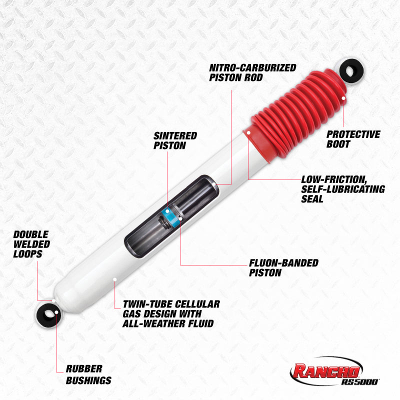 RANCHO 14-19 Ram 2500 Front RS5000 Steering Stabilizer