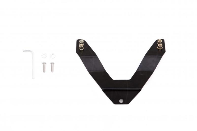 LUND Universal License Plate Relocation Kit For Bull Bars - Black