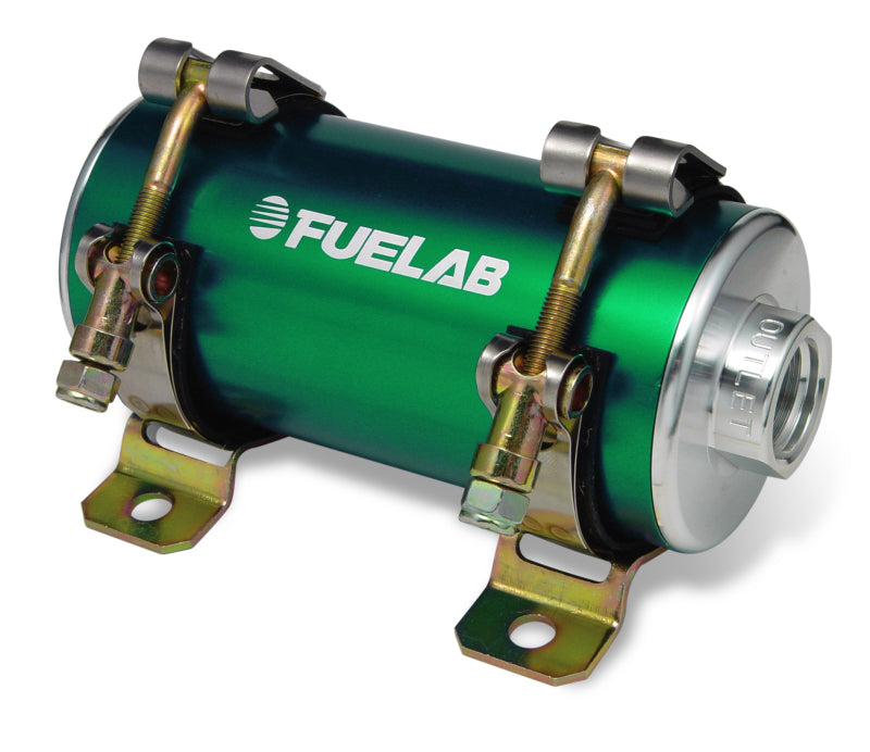 FUELAB Prodigy High Flow Carb In-Line Fuel Pump w/External Bypass - 1800 HP - Green