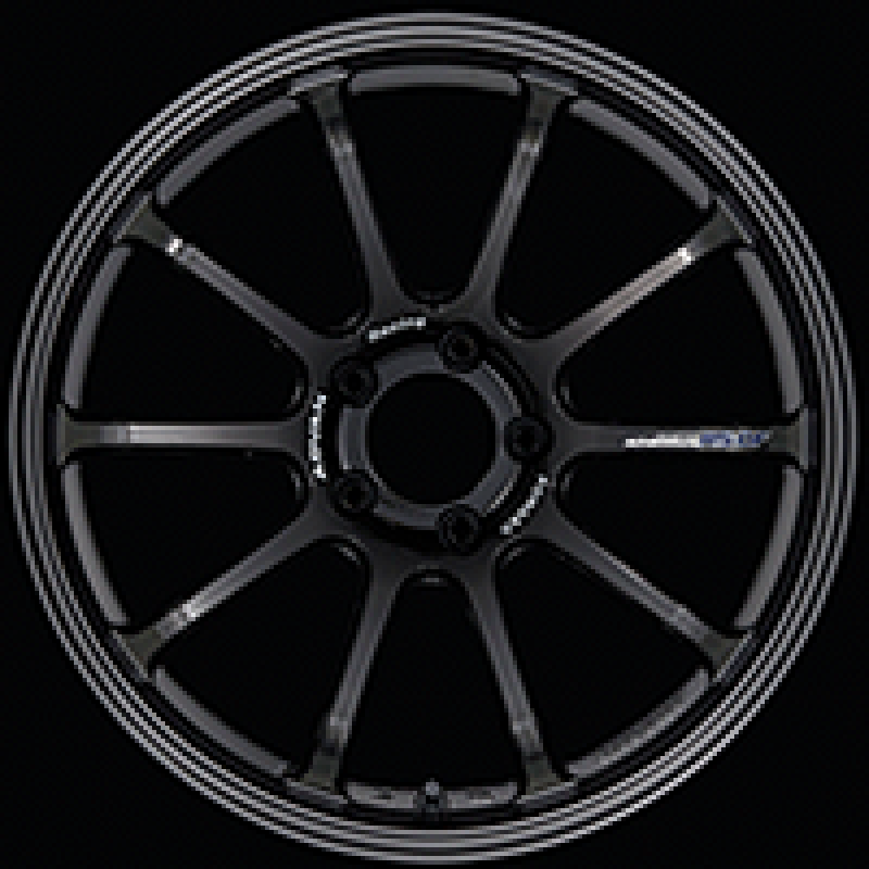 ADVAN RS-DF Progressive 19x8.0 +44 5-100 Racing Titanium Black Wheel