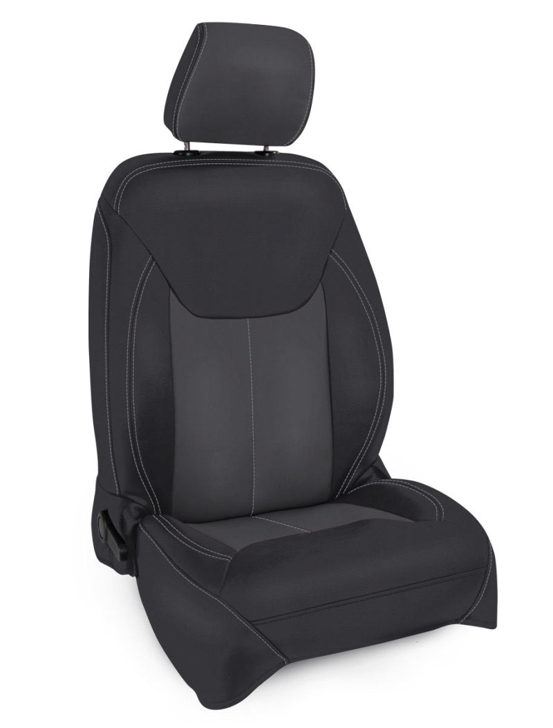 PRP 13-18 Jeep Wrangler JK Front Seat Covers/2 door or 4 door (Pair) - Black/Grey