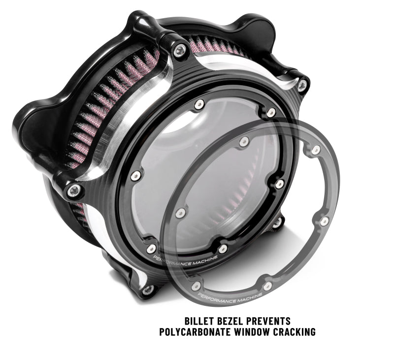 PERFORMANCE MACHINE Vision Air Cleaner (W/ Bezel) - Contrast Cut