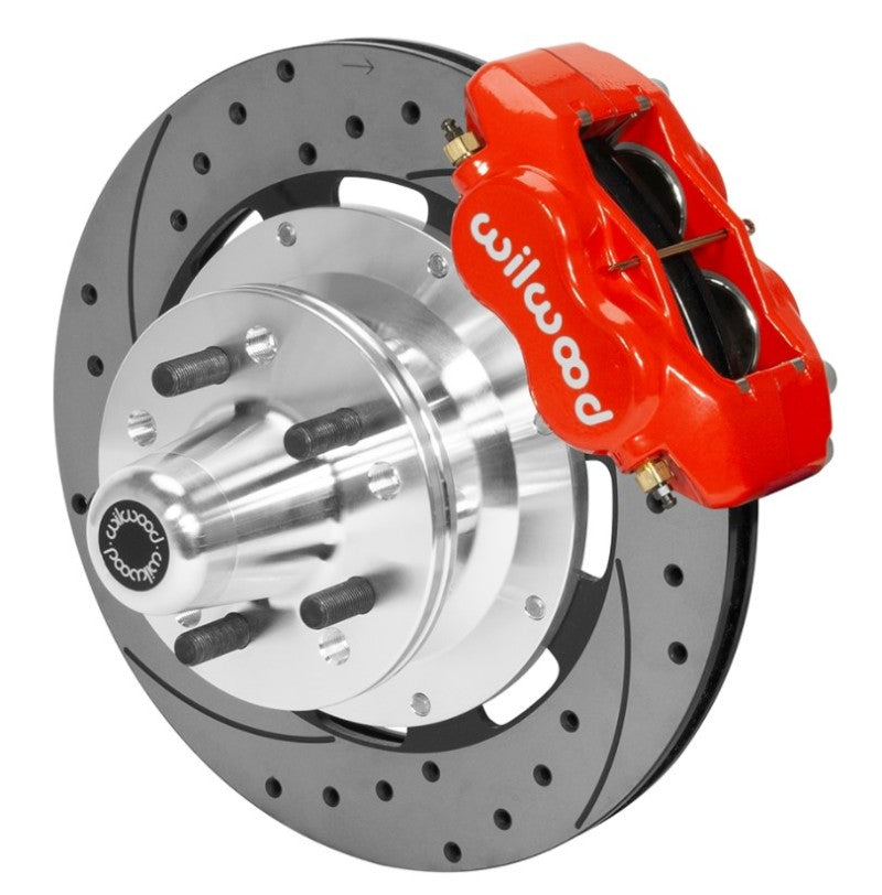 WILWOOD Forged Dynalite Front Brake Kit 12.19in SRP Drilled/Slotted Rotor - Red