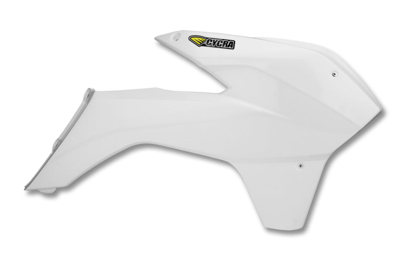 CYCRA 13-15 KTM 125 SX Powerflow Radiator Shrouds - White