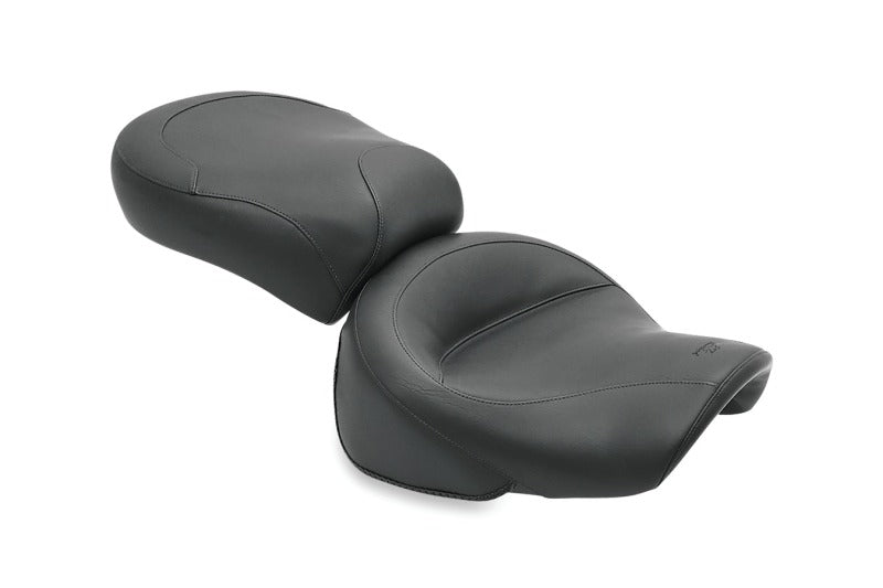 Mustang 00-08 Kawasaki Vulcan 1500 Classic FI, 00-04 Nomad Fl Std Touring 2PC Seat - Black