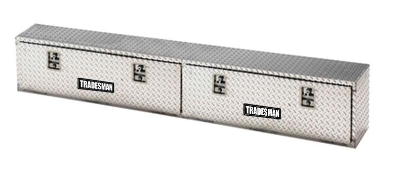 TRADESMAN Aluminum Top Mount L-Wing Box (72in.) - Brite