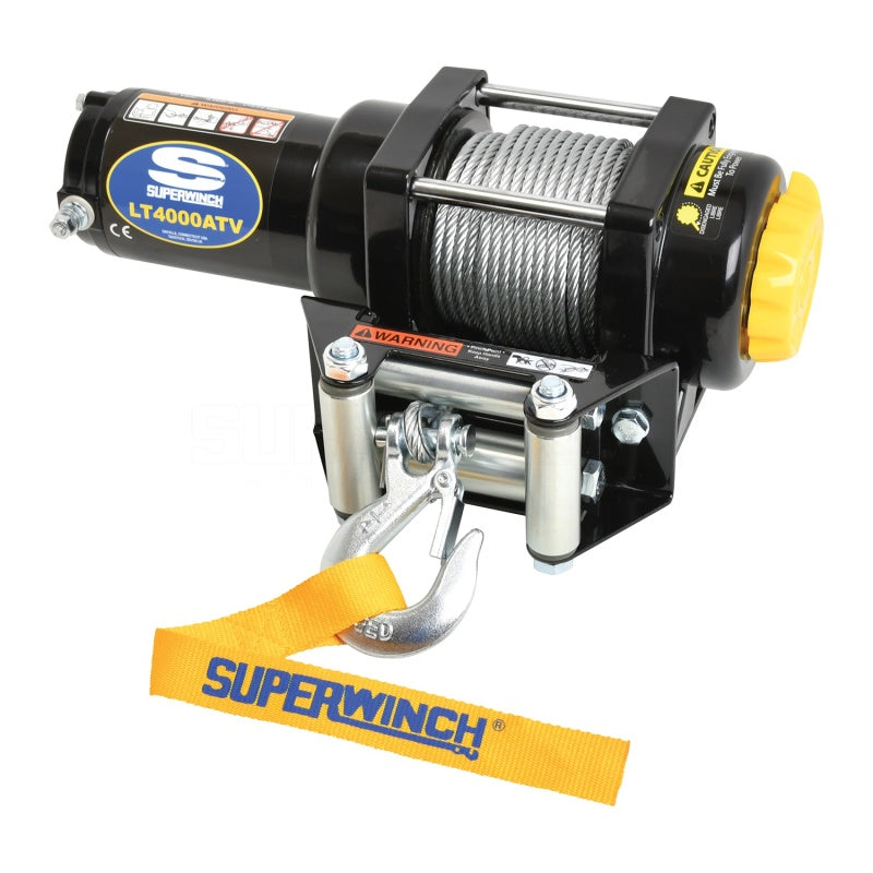 SUPERWINCH 4000 LBS 12V DC 3/16in x 50ft Steel Rope LT4000 Winch