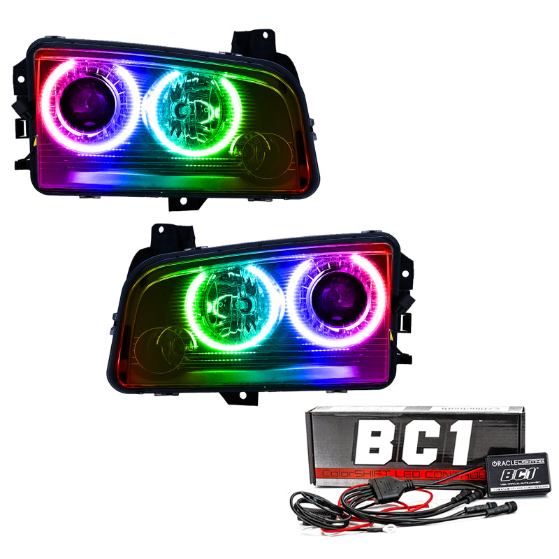 ORACLE 08-10 Dodge Charger SMD HL (HID) - ColorSHIFT w/ BC1 Controller SEE WARRANTY