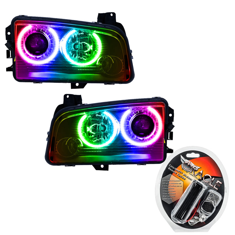 ORACLE 08-10 Dodge Charger SMD HL (HID) - ColorSHIFT SEE WARRANTY