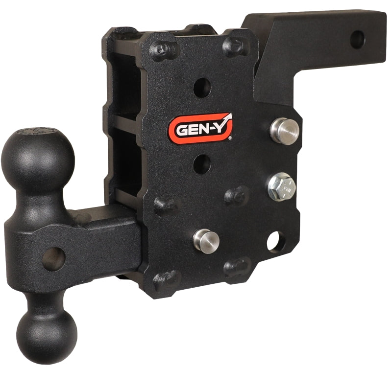 Gen-Y Phantom Flip 2in Shank 6in Drop 1200lb TW 12K Hitch w/GH-044 Dual-Ball Mount