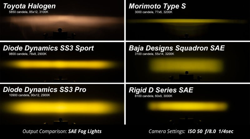 DIODE DYNAMICS SS3 LED Pod Max Type M Kit - White SAE Fog