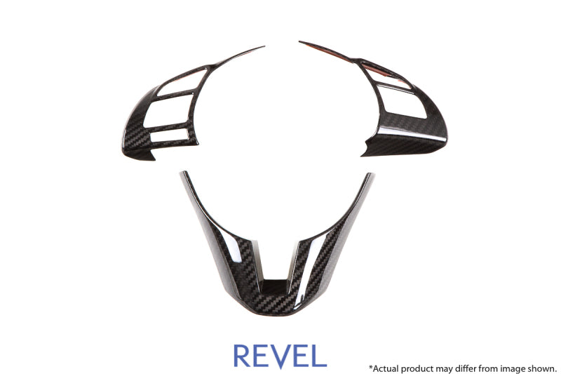 REVEL GT Dry Carbon Steering Wheel Insert Covers 14-17 Mazda Mazda3 - 3 Pieces