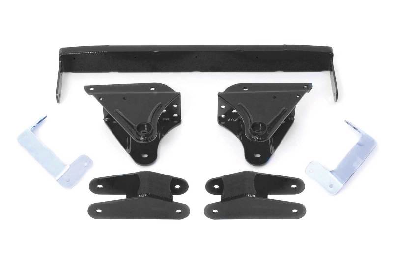 FABTECH 01-04 Ford F250/350 4WD 3.5in Spring Hanger w/Perf Shks