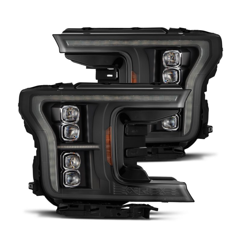 AlphaRex 18-20 Ford F-150 NOVA LED Proj Headlight  Blk (14th Gen G2 Style)