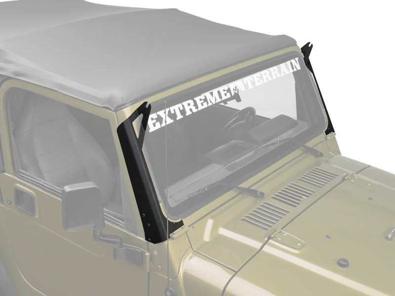 RAXIOM 97-06 Jeep Wrangler TJ 50-In LED Light Bar Windshield Mount