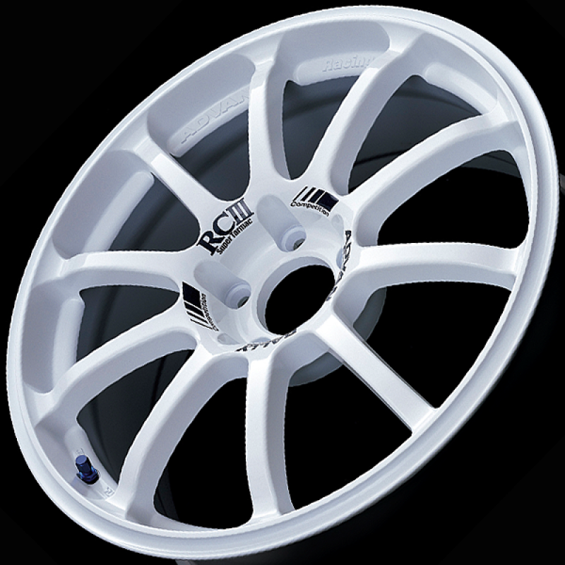 Advan RCIII 18x7.5 +45mm 5X114.3 White Wheel