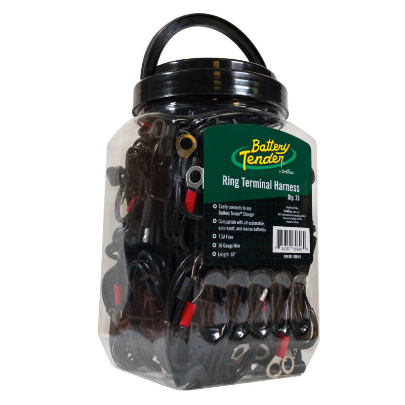 BATTERY TENDER Ring Terminal Accessory Cable Jar of 25