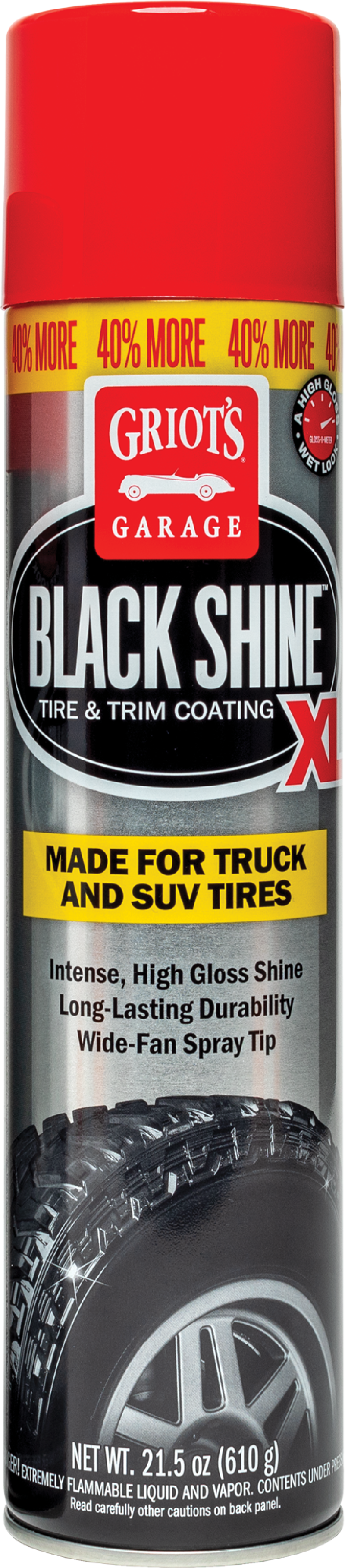 GRIOT'S GARAGE Black Shine Tire and Trim Coating XL - 21.5oz - Case of 6