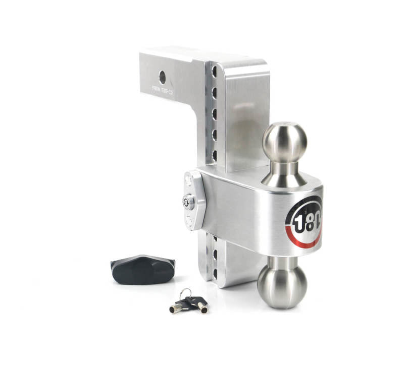 WEIGH SAFE 180 Hitch 8in Drop Hitch & 2.5in Shank (10K/18.5K GTWR) - Aluminum