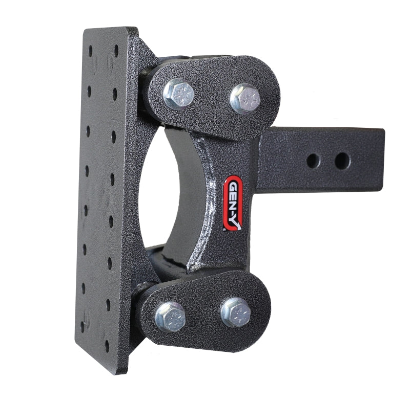 Gen-Y The Boss Torsion-Flex Pintle Plate 3in Shank 6.5in Drop 2400lb TW 21K Hitch