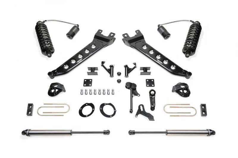 FABTECH 13-18 Ram 3500 4WD 7in Radius Arm Kit w/4.0 C/O Resi Dlss & 2.25 Dlss