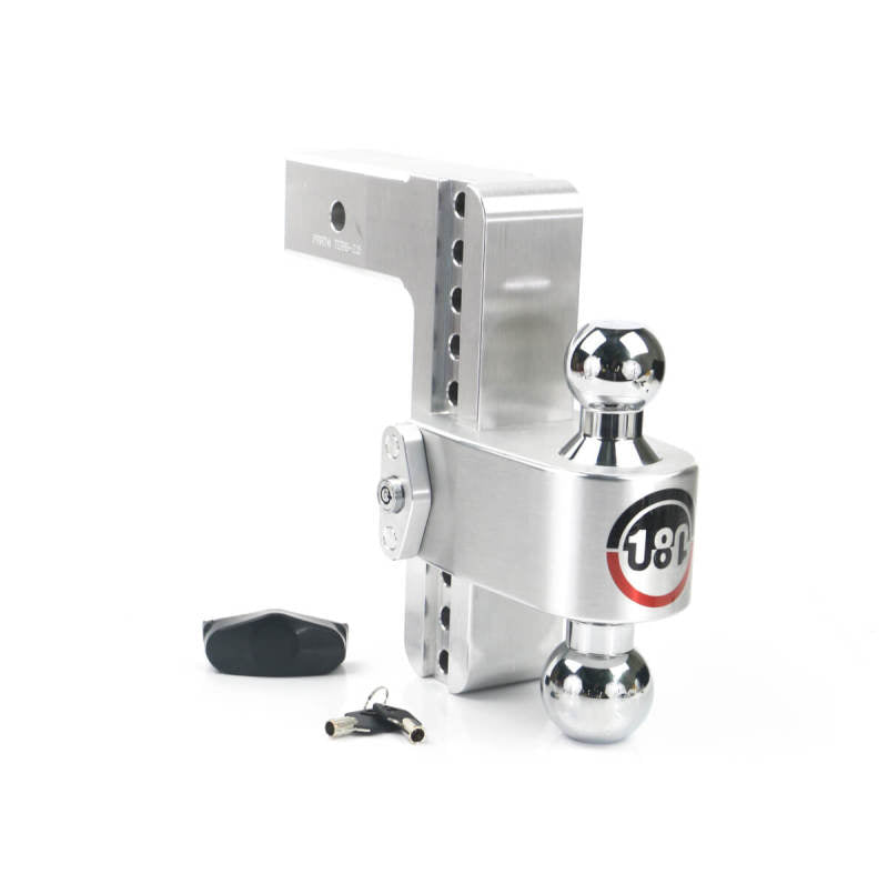 WEIGH SAFE 180 Hitch 8in Drop Hitch & 2.5in Shank (10K/18.5K GTWR) - Aluminum