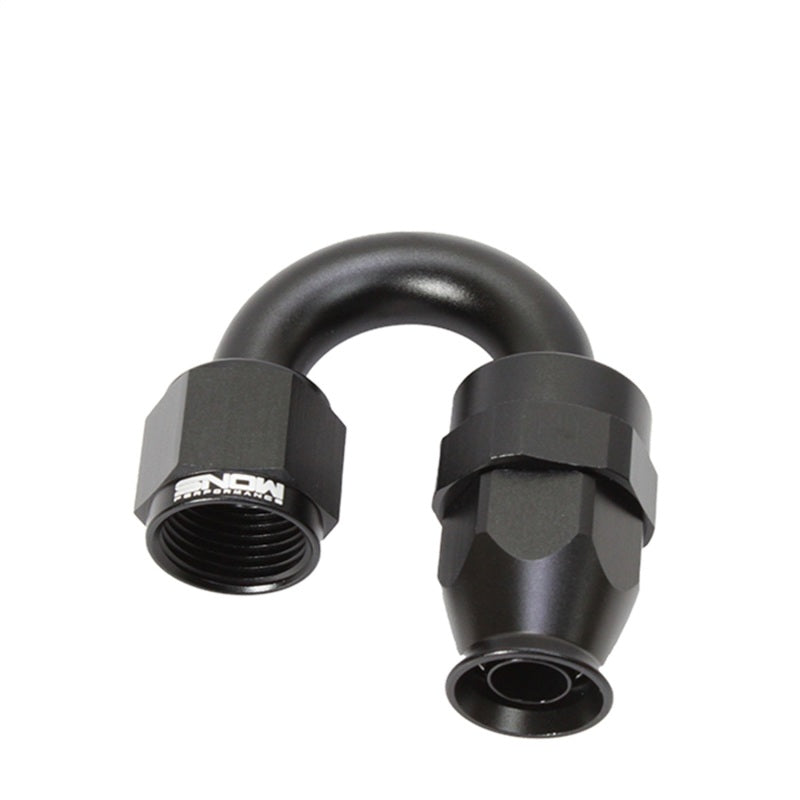 Nitrous Express 8AN 180 Degree PTFE Hose End - Black