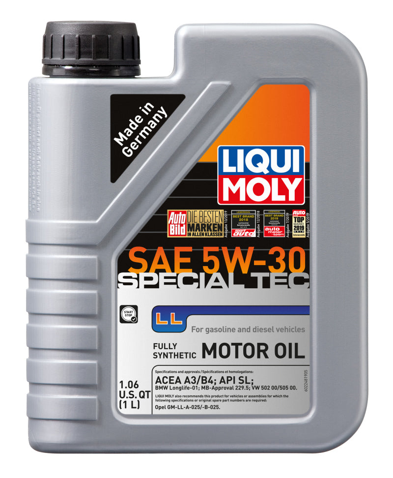 LIQUI MOLY 1L Special Tec LL Motor Oil SAE 5W30 - CASE OF 6