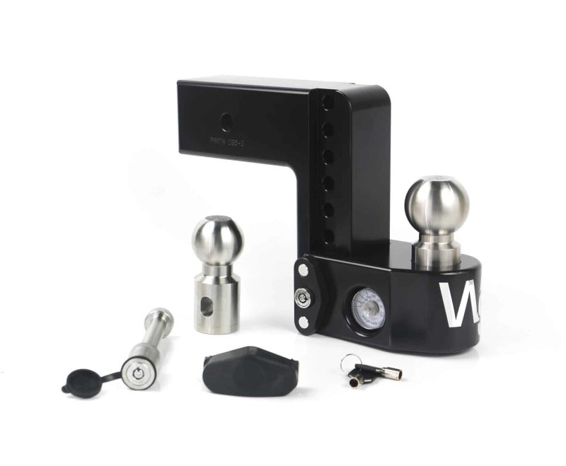 WEIGH SAFE 6in Drop Hitch w/Built-in Scale & 3in Shank (8K/21K GTWR) w/WS05 - Black Cerakote