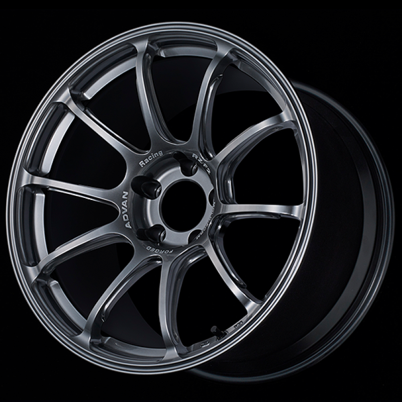 Advan RZXF2 18x10 +25 5X114.3 Racing Hyper Black Wheel