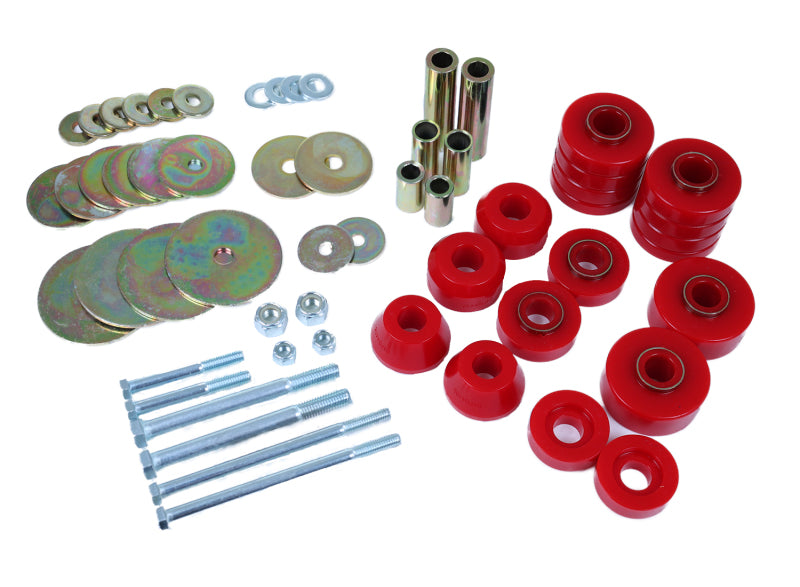 ENERGY SUSPENSION 69-72 GMC C1500 Pickup Red Body Mount Bushing Set