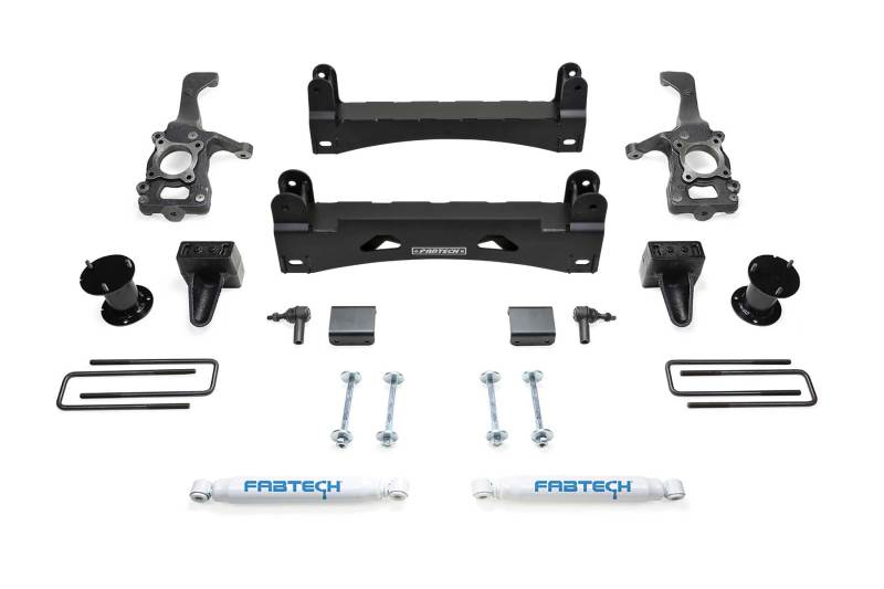 FABTECH 15-20 Ford F150 2WD 6in Basic Sys w/Perf Shks