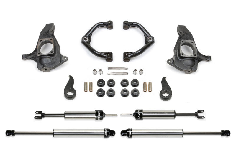 FABTECH 11-19 GM C/K2500HD/3500HD 4in Ultimate System w/Uniball UCA & DL Shocks