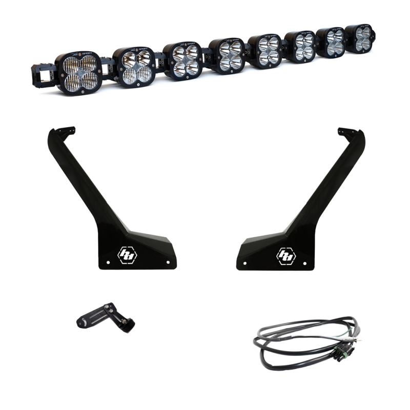 BAJA DESIGNS Jeep JL/JT Roof Bar LED Light Kit 8 XL Linkable w/ Upfitter