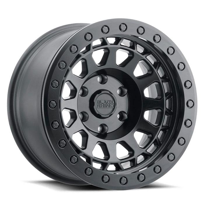 black rhino primm beadlock matte black with black bolts