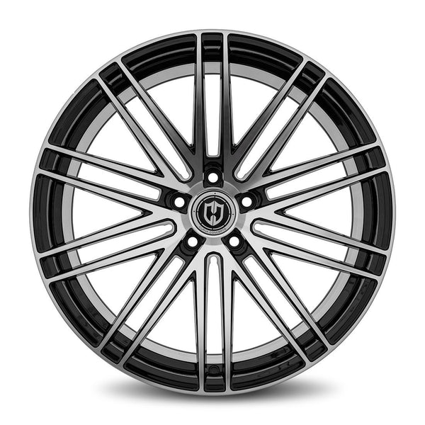 CURVA® C48 Wheels - Black with Machined Face Rims