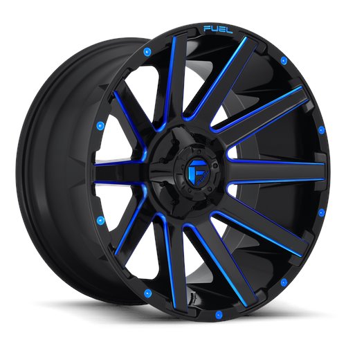 fuel   contra gloss black w/ candy blue d644