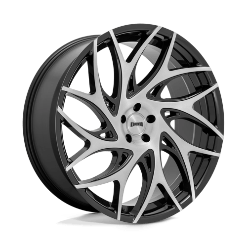dub 1pc s260 g.o.a.t. brushed face with gloss black dark tint spokes