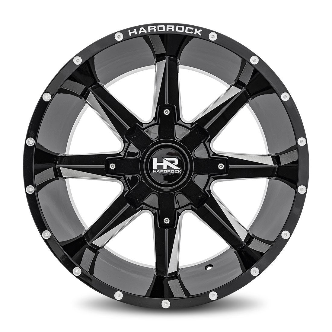 hardrock offroad wheels h703 hardcore gloss black milled