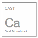 rotiform r184 kb1 cast monoblock gloss silver
