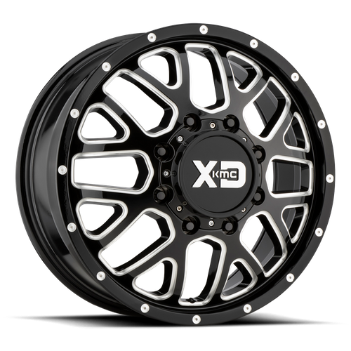 xd843 grenade dually gloss black milled - front