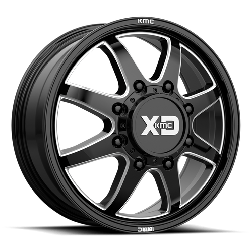xd845 pike dually gloss black milled - front