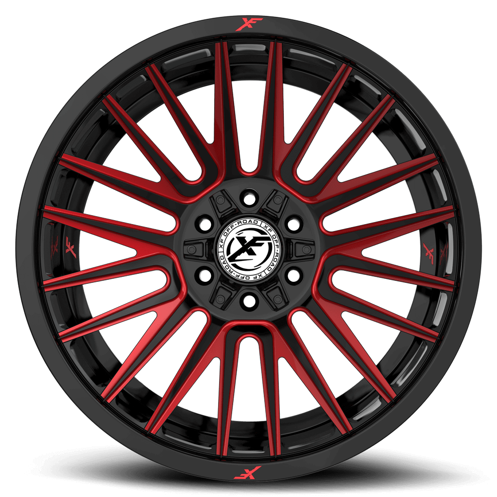 XF OFF-ROAD XF-234 Gloss Black & Red Milled