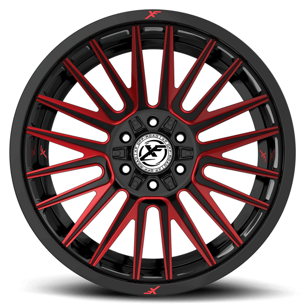 XF OFF-ROAD XF-234 Gloss Black & Red Milled