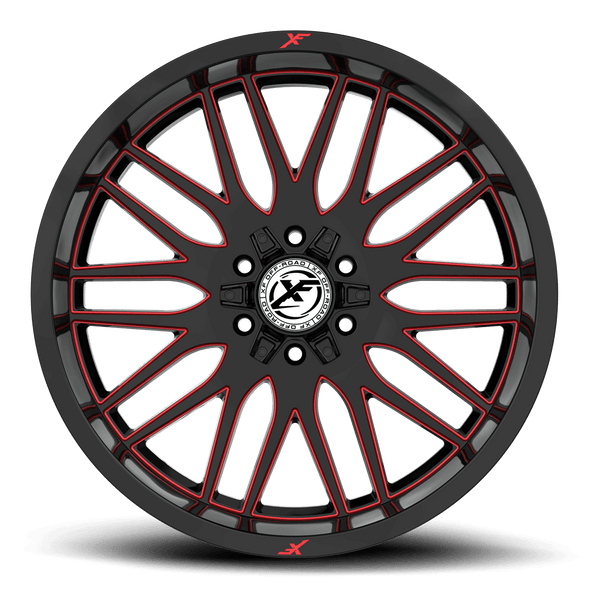 XF OFF-ROAD XF-240 Gloss Black & Red Milled