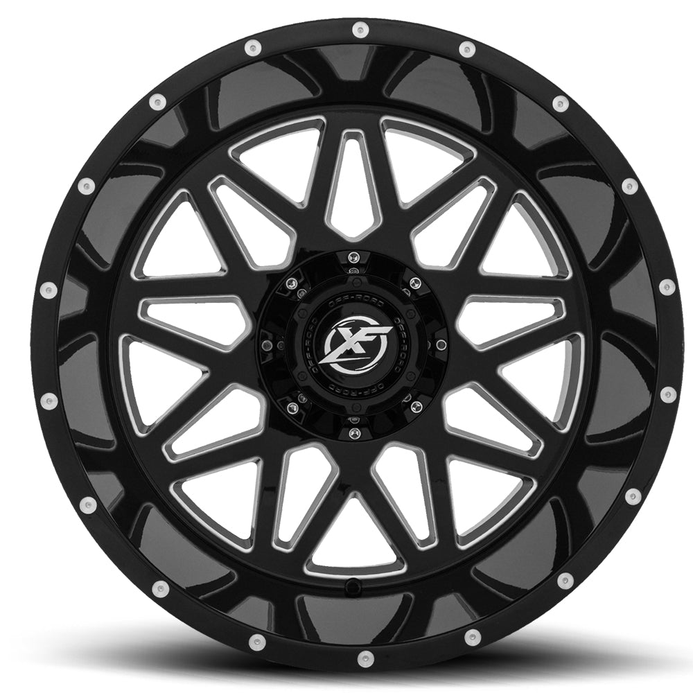 XF OFF-ROAD XF-211 Gloss Black & Milled 22"/24"/26"