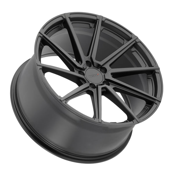 tsw watkins double black - matte black w/gloss black surface rotary forged directional